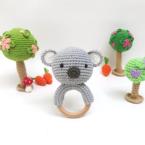Bunny - Handmade Woolen Rattle for Toddlers Koala Design