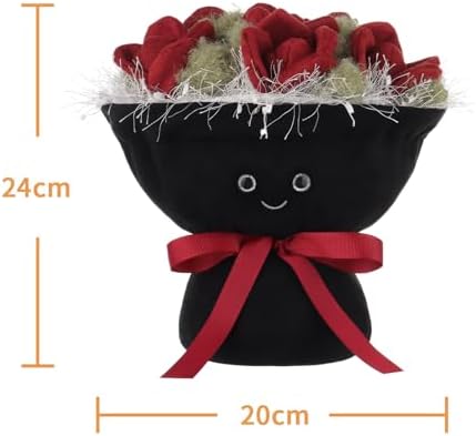 Apricot Lamb Romantic Rose Bouquet Plush Toy