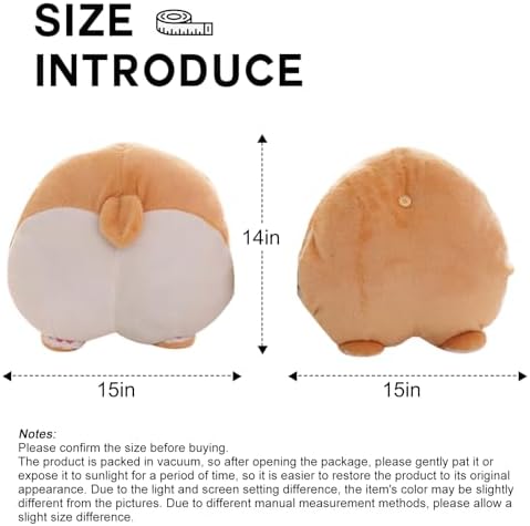 CHELEI2019 15 Corgi Butt Plush Throw Pillow