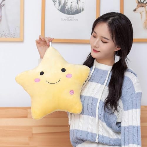 DearSun 13 Twinkle Star Plush Pillow Night Light