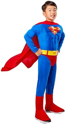 Rubies Super DC Heroes Deluxe Muscle Chest Superman Costume for Kids