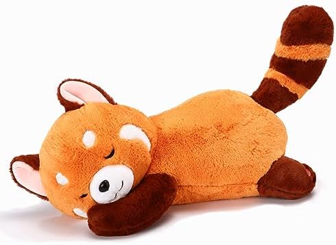 Big Red Panda Plush Pillow - 197-inch Huggable Stuffie Toy