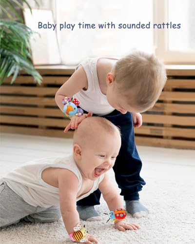 BLOOBLOOMAX Wrist Rattle Sock Set 12pcs Baby Toy