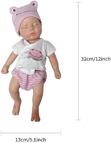 OtardDolls 33cm Realistic Solid Silicone Reborn Baby Doll