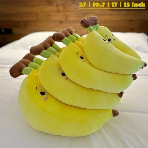 Hofun4U Banana Plush Pillow - 13 Inch Cute Stuffed Animal