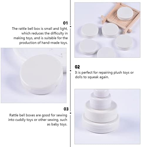 Homoyoyo 100Pcs Rattle Ring Boxes for Baby and Pet