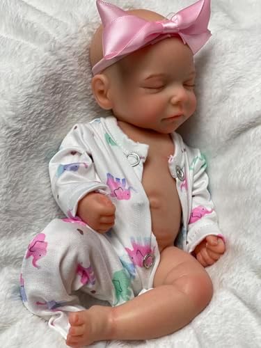Abenduot 10inch Realistic Silicone Reborn Baby Doll