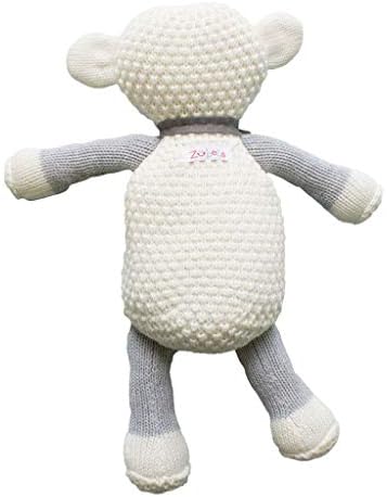 Baby Lola The Lamb Rattle Toy 100 Cotton Eco-Friendly 7-Inch