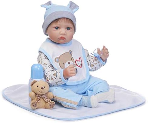 Pedolltree Reborn Baby Boy 18 Inch Light Blue Outfit Set