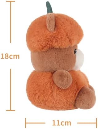 Apricot Lamb Pumpkin Bear Plush Toy for Kids
