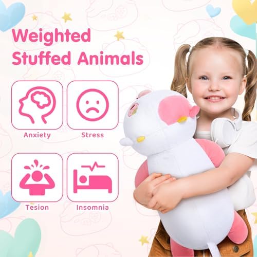 Mewaii Weighted Strawberry Cow Plush 40 Lbs