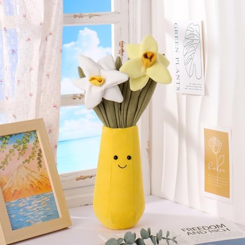 Apricot Lamb Potted Flower Plush Stuffed Animal 142 Inches