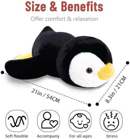 Niuniu Daddy 20 Weighted Penguin Plush Toy for Adults Kids