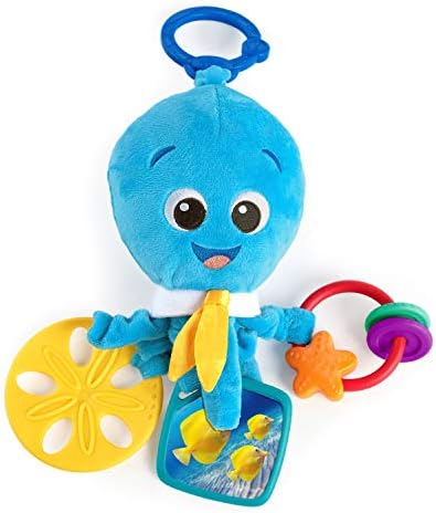 Baby Einstein Activity Arms Octopus BPA Free Stroller Toy Blue