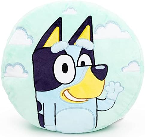 Jay Franco Bluey Shaped Plush Pillow - Kids 13 Inch Decor