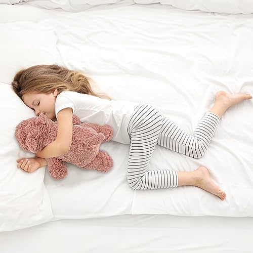 YOUBLEK 16 Pink Hippo Weighted Plush Toy