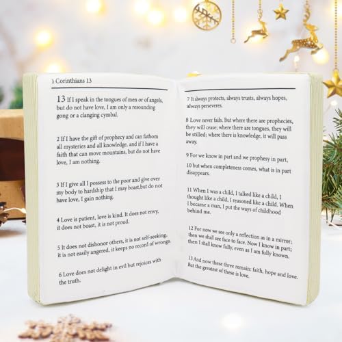 Yelakey Bible Pillow Book Plush with Openable Bible