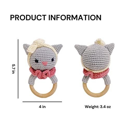 Bunny - Tuban Cat Rattle Eye-Catching Toy for Toddlers