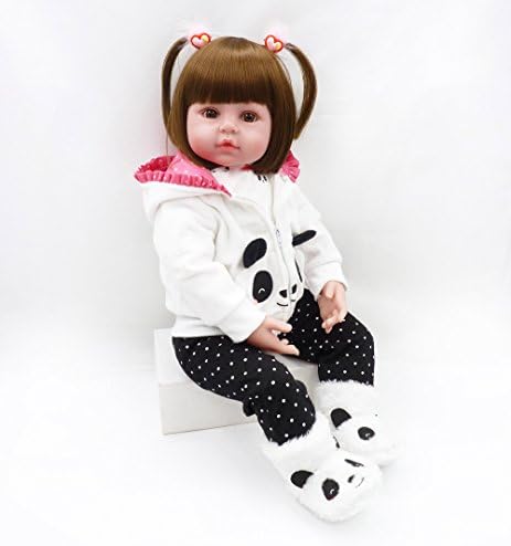 Pedolltree Reborn Baby Girl 22 Inch Panda Costume Set