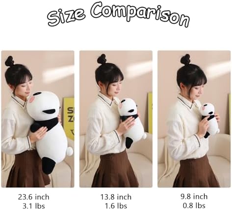 SQEQE Weighted Panda Plush 98 Inch 08 Lbs Comfortable Pillow Toy