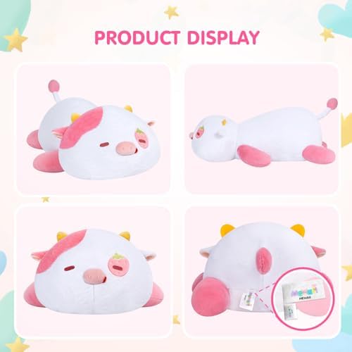 Mewaii Weighted Strawberry Cow Plush 40 Lbs