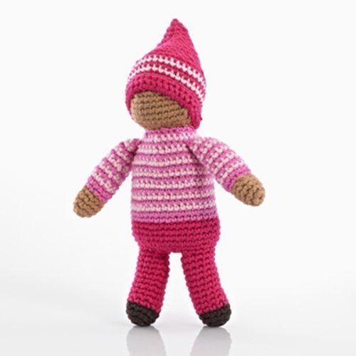 Pebble Handmade Pixie Rattle - Rose Pink