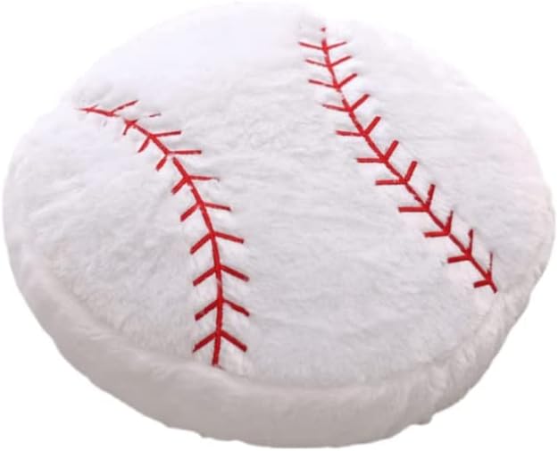 Baseball Plush Pillow - Fluffy Soft Throw Toy for Kids
