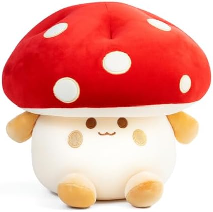 Nuokin 12 Inch Cute Mushroom Plush Pillow Toy