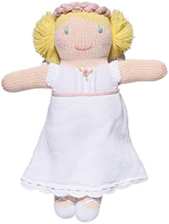 ZUBELS Baby Girls 12-Inch Hand-Knit Angel Toy