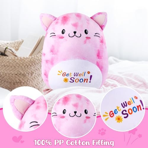 Get Well Soon Cat Plush Hug Pillow Toy Gift