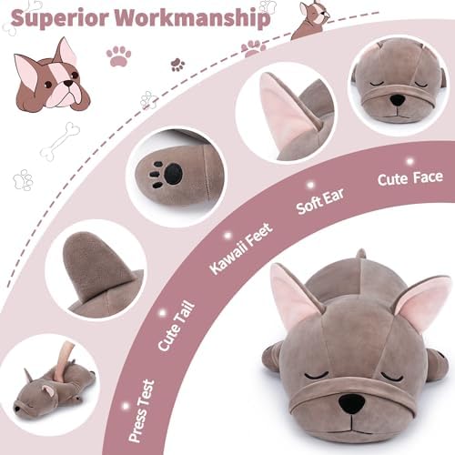 Auspicious Beginning 30 Inch Giant French Bulldog Plush Stuffed Animal