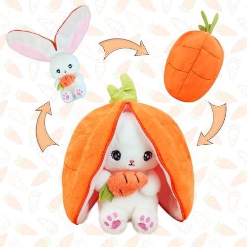 YUMEYA Cuddle Bunny Plush Pillow Reversible Kawaii Toy