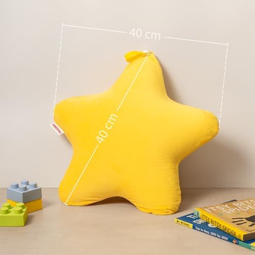 Kiddzentials Star Pillow 15in Yellow
