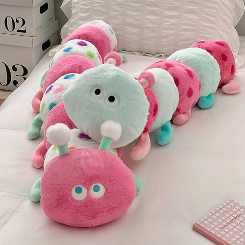 Hofun4U Caterpillar Plush Pillow - Pink 35 Inch