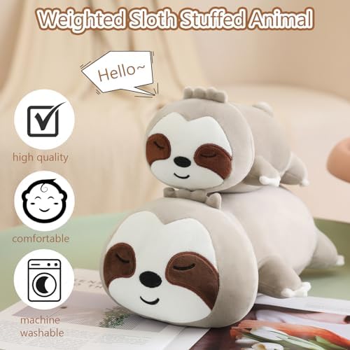 SQEQE Weighted Sloth Plush 236 Inch 31 Lbs