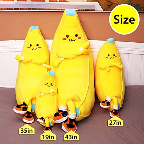 Cute Banana Plush Pillow - Cuddly Stuffed Animal Toy