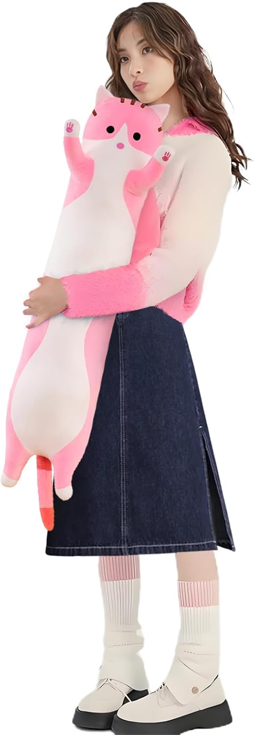 Shangman Plush Cat Pillow Cute Kitten Soft Stuffed Toy
