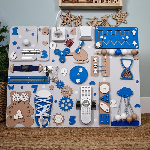 1-2-3 Year Old Toy Busy Board Montessori Learning Kit