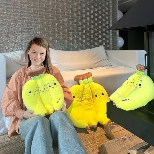 Hofun4U Banana Plush Pillow - 13 Inch Cute Stuffed Animal
