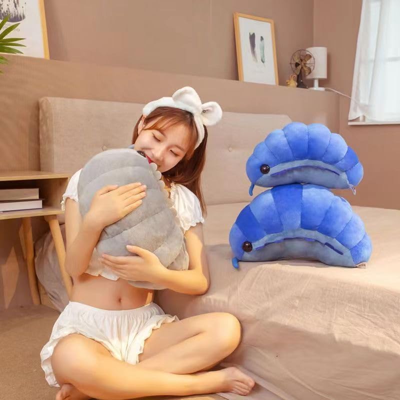 Lifelike Insect Plush Toy 12 Inch Gray