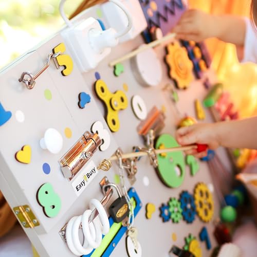 Montessori Busy Board for 1 Year Old Christmas Toddler Gift