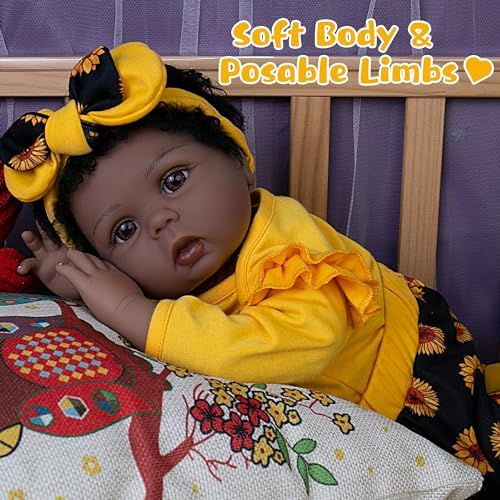 EKOKIZ Realistic 22-Inch Baby Doll with Accessories