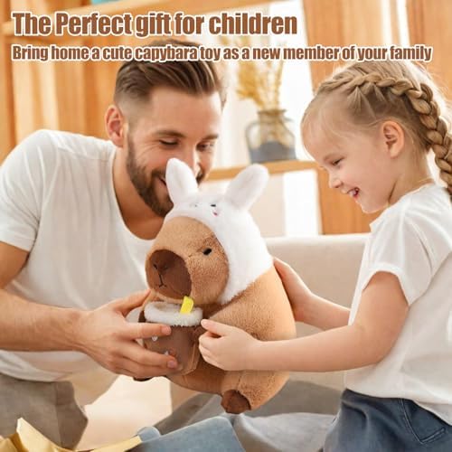12 Inch Capybara Plush Pillow Kawaii Bunny Stuffed Animal Toy