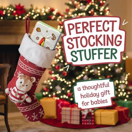 Waybla Christmas Baby Toy 6-12M Sensory Pull Toy