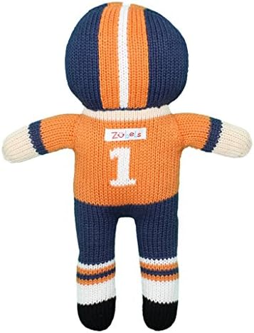 Baby Boys Football Player Plush Toy 7-Inch Rattle