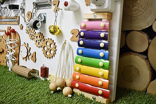 Handmade Toddler Busy Board - Sensory Development Toy