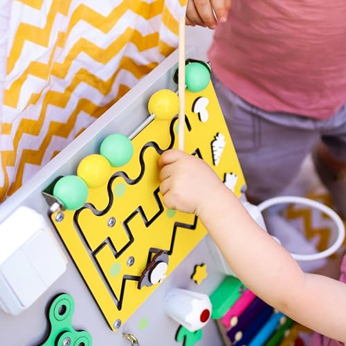 EasyBusy4kids Montessori Busy Board for 1-3 Year Olds