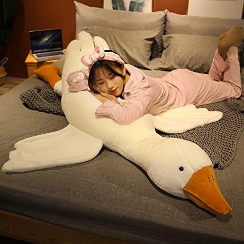 FANGYU Goose Plush Pillow Toy Big White Swan for Everyone