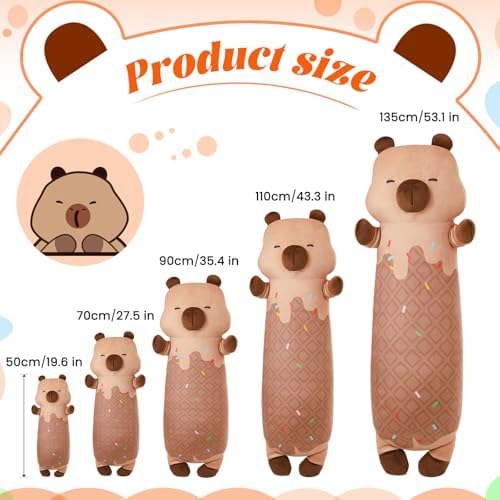 MINISO Capybara Plush Pillow Stuffed Animal 20 Inch
