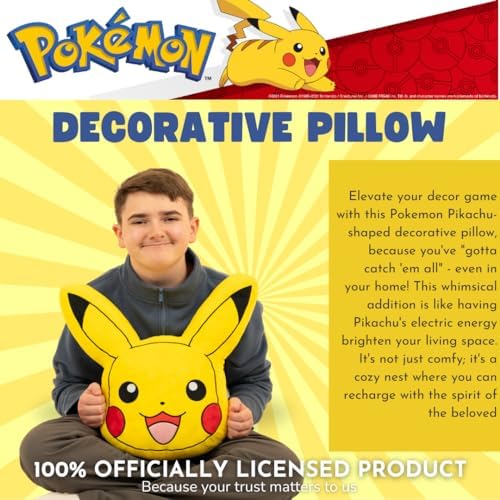 Franco Pikachu Anime Plush Pillow Soft and Cozy